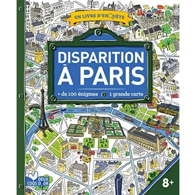 Bild av Disparition à Paris livre avec carte: un d&#039;enquête