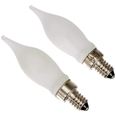 Bild av Best Season Reservglödlampa Frost, E10, ca 1,8 x 7 cm, 5 W/230 V, 3 LM, 2 stycken på kort, 36258