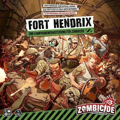 Bild av Asmodee CMON Zombicide 2nd Edition Fort Hendrix förlängning kännarspel Dungeon Crawler 16 spelare Från 14+ år 60+ minuter tyska