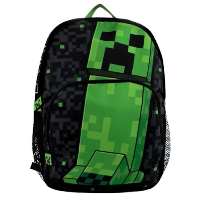 Bild av Minecraft Ryggsäck Gaming Creeper Gamer för Pojkar Svart