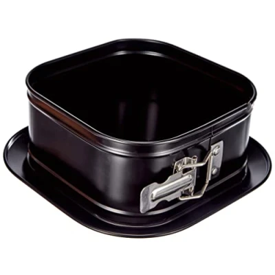 Bild av Ibili Springform set fyrkantig med extra bas 17 x cm, stålplåt, svart, 8 cm