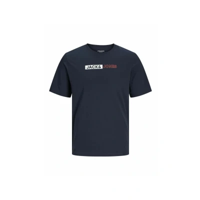 Bild av Jack &amp; Jones Jjecorp LOGO TEE PLAY O NECK Tshirt med print Navy blazer, Storlek: Small, blazer