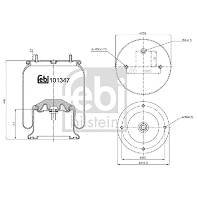 Bild av Bälgar, luftfjädring FEBI BILSTEIN 101347