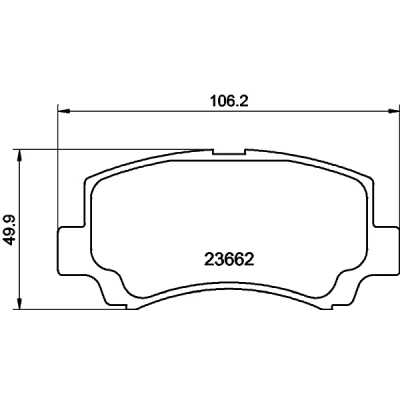Bild av HELLA 8DB 355 009 681 Jeu de plaquettes frein contact signal d&#039;usure inclus avec accessoires SUZUKI: Wagon R+ II 3/5 portes