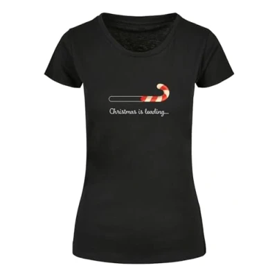 Bild av Merchcode Christmas Loading Basic Tshirt med print, Storlek: XXL, Black