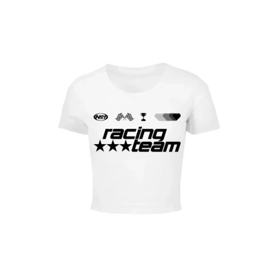 Bild av Mister Tee Number ONE Racing TEAM Tshirt med print, Storlek: XL, White