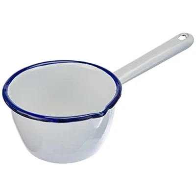 Bild av IBILI CAZO CONICO Blanco 10 cm, rostfritt stål, vit/blå