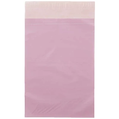 Bild av triplast 6 x 9 tums plastpåsar rosa (100 stycken)