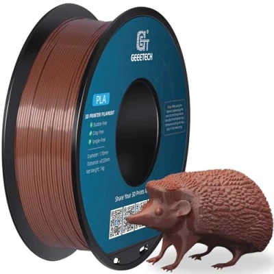 Bild av GEEETECH Filament PLA 1,75 mm för 3D skrivare, 1 kg spool, brun
