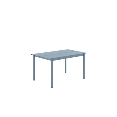 Bild av Muuto Linear Steel Table Trädgårdsbord Pale Blue L200 x D80 H73,5 cm