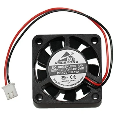 Bild av 40 mm x 10 4010 12V 0,15A borstlös DC kullager 2 stift kylfläkt AV F4010MB CE