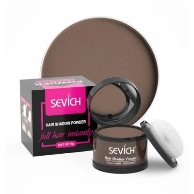 Bild av omedelbart hårskugga Sevich hårfästningspulver, snabbtäckande grått hårrot concealer med puff touch, 4g