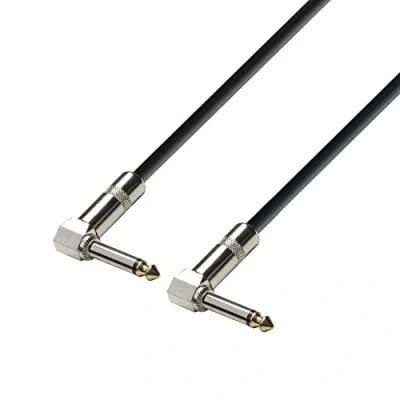 Bild av Adam Hall 3 Star Series 0,6 m 6,3 mm vinklad jack mono till instrumentkabel