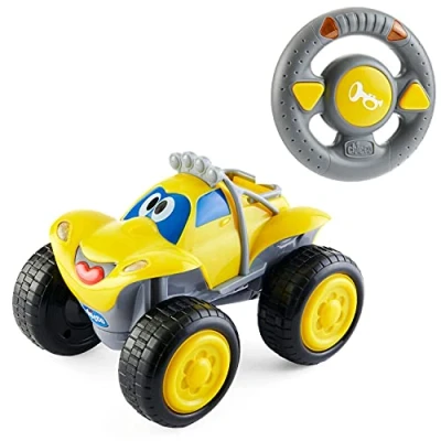 Bild av Chicco Billy Bigwheels fjärrkontroll bil för barn, med intuitiv ratt, ljus och ljud, gul present till barn 2 år äldre, spel 6