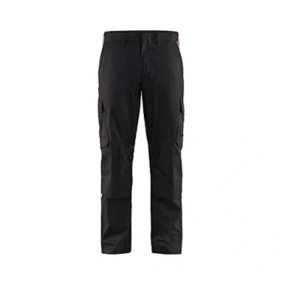Bild av INDUSTRIBYXA 1448 1832 STRETCH KNÄSKYDDSFICKA SVART/RÖD C150 Beijerbygg Byggmaterial