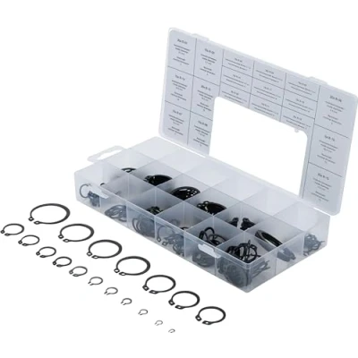 Bild av BGS 8046 Yttre låsning sortiment (spårring) Ø 3 32 mm 300 delar
