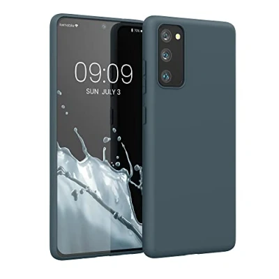 Bild av kwmobile Fodral kompatibelt med Samsung Galaxy S20 FE mjukt silikonfodral mörk skiffer