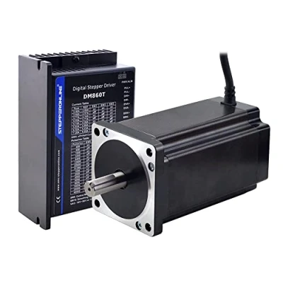 Bild av STEPPERONLINE 1 axel stegmotor CNC kit 12,0 Nm 6A Nema 34 och drivrutin 2,47,2 A 1880 VAC/36110 VDC för gravyrmaskin, 3D skrivare