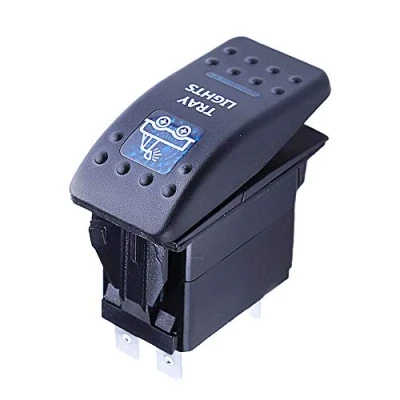 Bild av Mintice™ Bilfordon 12 V 20 A blå LED ljus vippströmbrytare 5 stift bricka lampa