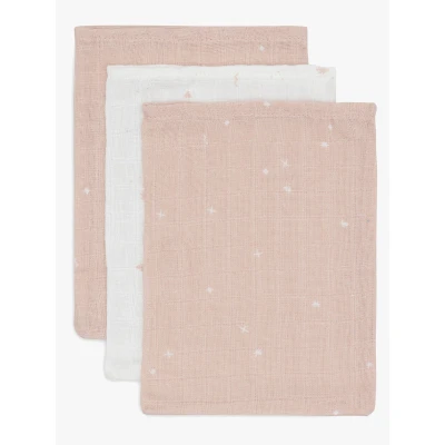Bild av Jollein Tvättlappar Twinkling Muslin 3 Pack, Sea Green