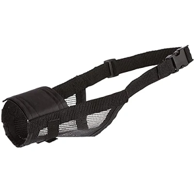 Bild av Trixie Muzzle with net insert polyester L XL black