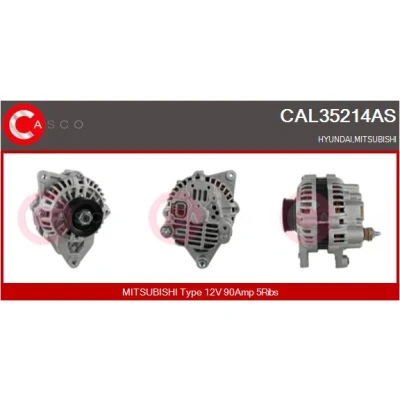 Bild av CASCO CAL35214AS Generator 12V 90A MITSUBISHI: Pajero 2, Sport 1 SUV