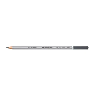 Bild av Staedtler 125 890 karat aquarell Farbstift, wasservermalbar, 12 Stück im Kartonetui, kaltgrau