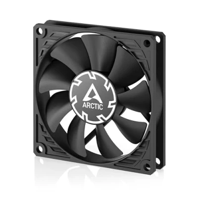 Bild av ARCTIC P8 Slim PWM PST 80 mm chassifläkt, optimerad för statiskt tryck, chassifläkt med anslutning (PWM Sharing Technology), DC fläkt, extra smal 15 mm, 300 3000 rpm Svart