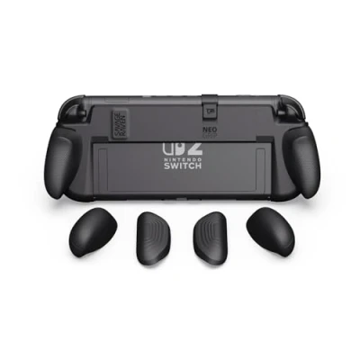 Bild av Savage Raven by Skull &amp; Co. NeoGrip for Nintendo Switch 2: An Ergonomic Grip Hard Shell Handheld Case with Replaceable Grips [to fit All Hands Sizes] [No Carrying Case] Black