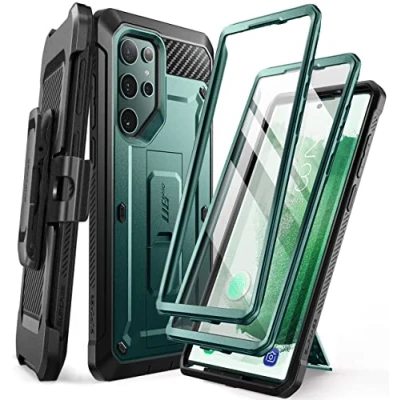 Bild av SupCase utomhusfodral för Samsung Galaxy S22 Ultra (6,8 tum) 5G [Unicorn Beetle Pro] med 2 framsida (utan skärmskydd skärmskydd) 2022 utgåva (Peacock)