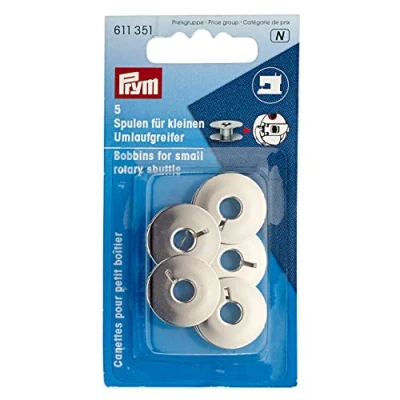 Bild av Prym 611351 sömnad maskinspolar, stål, litet glidhandtag 21,2 mm, silver, mm