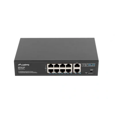 Bild av LANBERG POE+ SWITCH RACK 10&quot;/19&quot; RSFE 8P 2GE 120