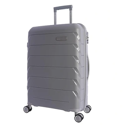Bild av Don Algodon Resväskor kabinväska 55 x 40 20 resväska robust vagn flygplansbagage med 4 360 hjul och lås, Grå, Medium, median