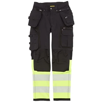 Bild av VARSELBYXA 1993 1642 4 VÄGS STRETCH SVART/VARSELGUL D96 Beijerbygg Byggmaterial