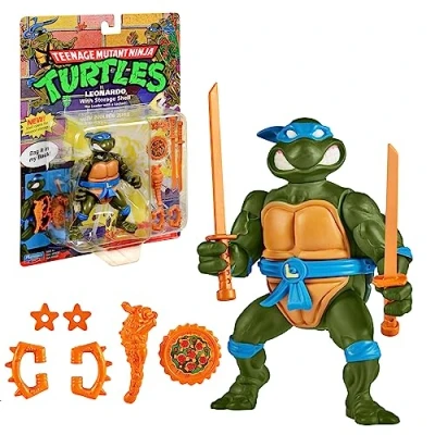 Bild av Ninja sköldpaddor, 10 cm ledad figur, klassisk samlarfigruin, Leonardo, leksak för barn från 4 år, T0001A