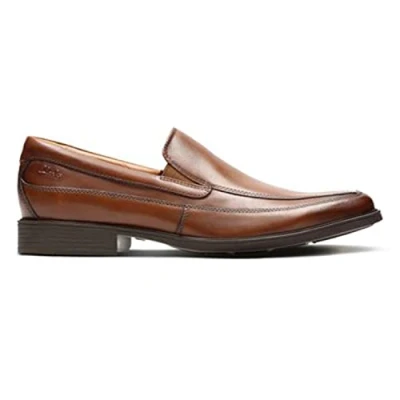 Bild av Clarks herr Tilden fri, Mörk brun Lea, 8 Wide