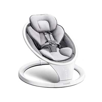Bild av Munchkin Bluetooth Enabled Lightweight Electric Baby Swing. Portable Rocker with Natural Sway in 5 Ranges of Motion, Includes Remote Control. Suitable from Birth/ Newborn