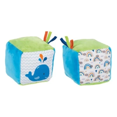Bild av Goki Soft Cube with crinkle foil and Bel Whale
