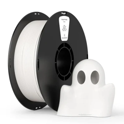 Bild av PETG filament 1,75 mm kexcelled, kemisk beständighet, låg temperaturbeständighet, 3D skrivarfilament, uppgradering av kartongrulle 0,03 mm, 1 kg rulle (2,2 lbs vit