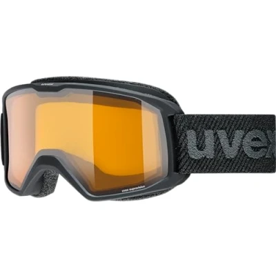 Bild av uvex elemnt LGL skidglasögon för män och kvinnor kontrastförstärkande förstorat, dimfritt synfält svart/lasergold lite clear one size