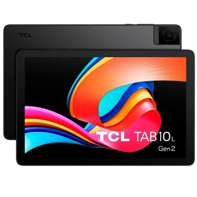 Bild av TCL 10 l generation, 2 GB WiFi, 10,1 tum HD surfplatta, Quad Core, 3 RAM, 32 minne, kan utökas till 128 av MicroSD, 6 000 mAh, batterifodral, transparent fodral, Android 13, grå