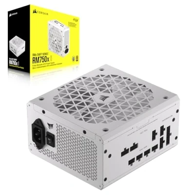 Bild av Corsair RM750x SHIFT Helt Modulärt ATX Strömförsörjning Sidogränssnitt Dubbla EPS12V Kontakter 3.0 Noll RPM Fan Mode 80 PLUS Gold Effektivitet Vit