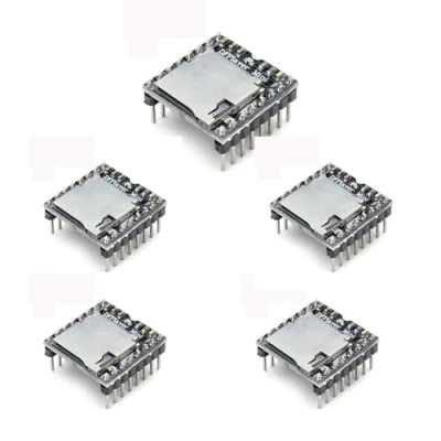 Bild av 5 st mini MP3 spelare DFPlayer Master Moduler kompatibel med Arduino stöd TF kort och USB flashenhet