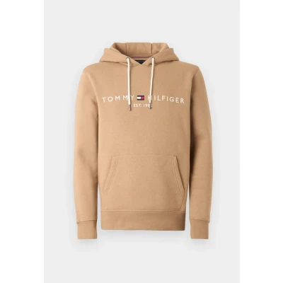 Bild av TOMMY Hilfiger LOGO HOODY MW0MW11599 pullover huvtröja, brun, L, Brun (Tidlös kamel), L