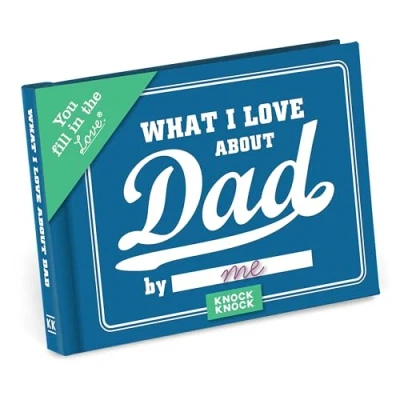Bild av Knock What I Love About Dad Fill in The Book Blank Journal, 11 x 8 cm