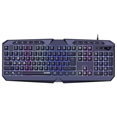 Bild av Speed Link LUDICIUM RGB Rainbow Gaming Tangentbord Amerikansk Engelska Svart