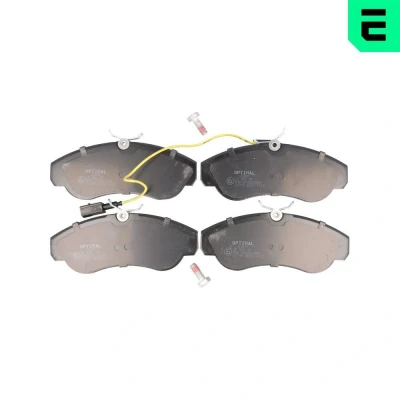 Bild av OPTIMAL BP 10489 Jeu de plaquettes frein Essieu avant contact signal d&#039;usure inclus avec vis d&#039;étrier FIAT: Ducato II Bus