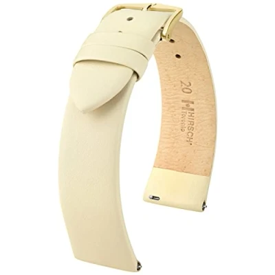 Bild av HIRSCH Klockarmband Toronto L för kvinnor och män Beige 20 mm