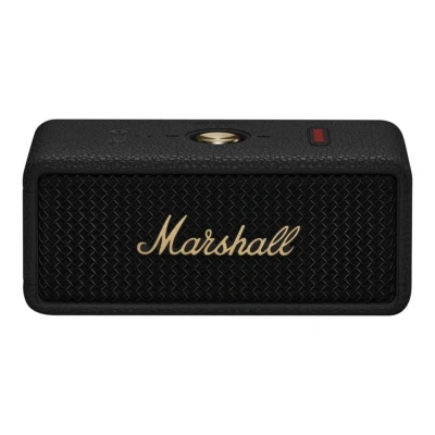 Bild av Marshall Emberton III Bärbara Bluetooth högtalare, trådlös, IP67 klassificering damm och vattentålig, 32+ timmars speltid, snabbladdning svart mässing