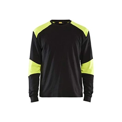 Bild av T SHIRT 3457 1761 FLAMSKYDD LÄ BLÅ/VARSELGUL M Beijerbygg Byggmaterial